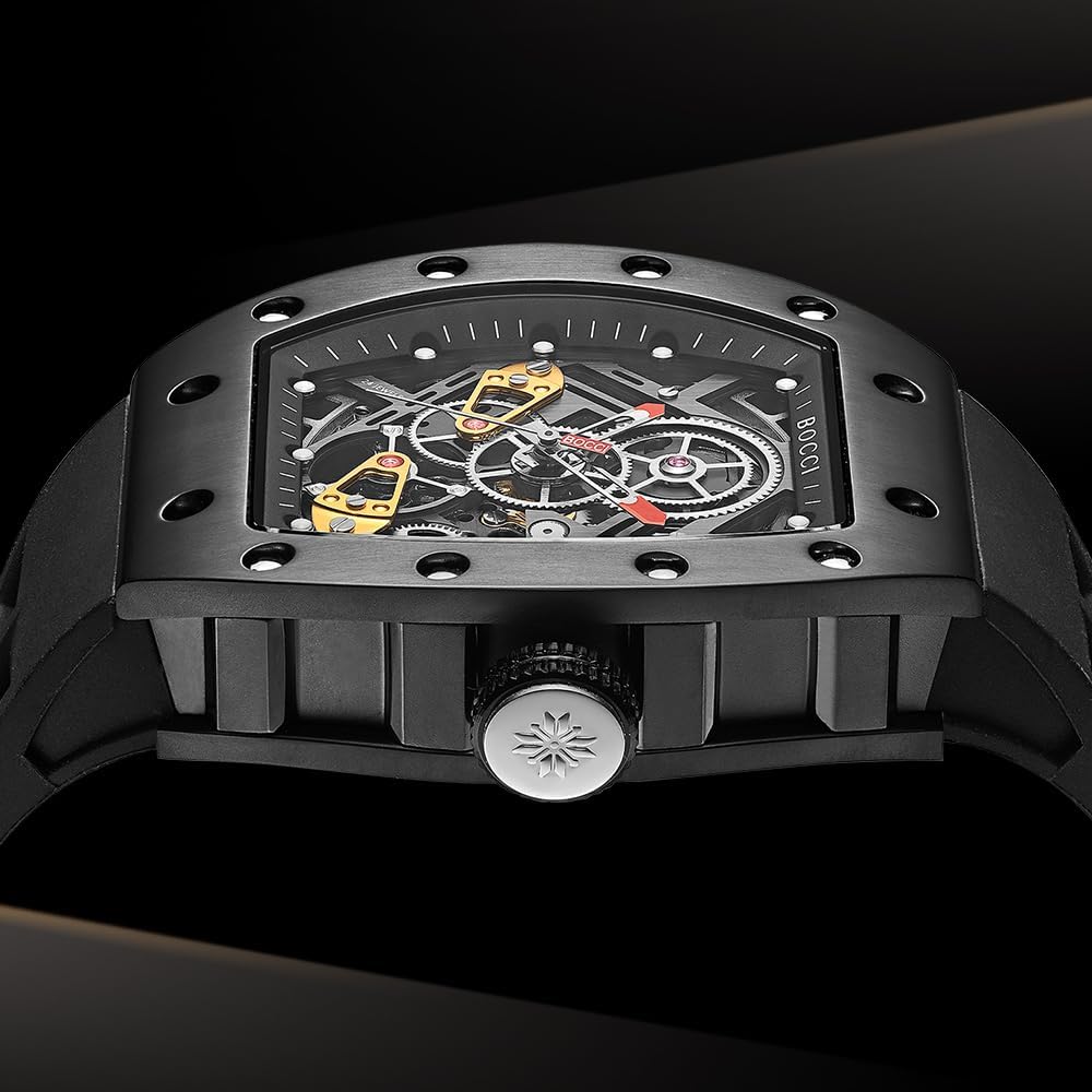 BOCCI Skeleton Automatic Men’s Watch Red