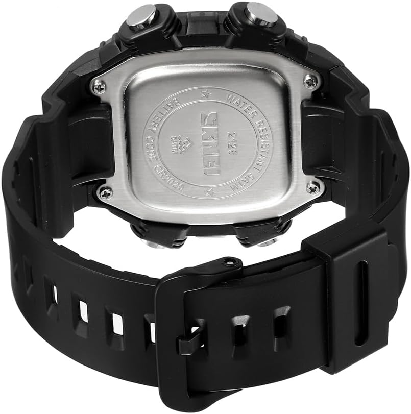 Men's All-Black Digital Sports Watch