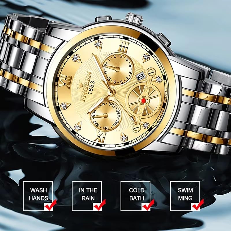 Luxury Men's Stainless Steel Watch