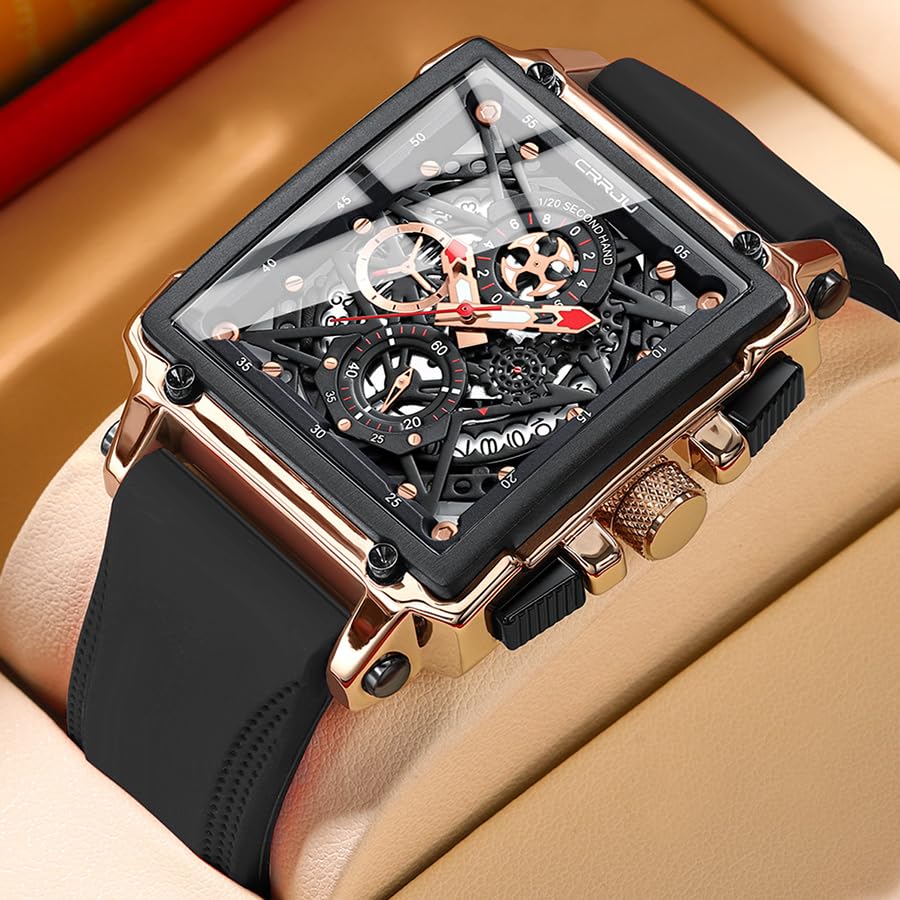 CRRJU Men's Luxury Chronograph Watch