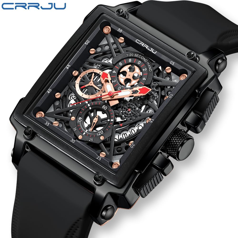 CRRJU Men's Luxury Chronograph Watch