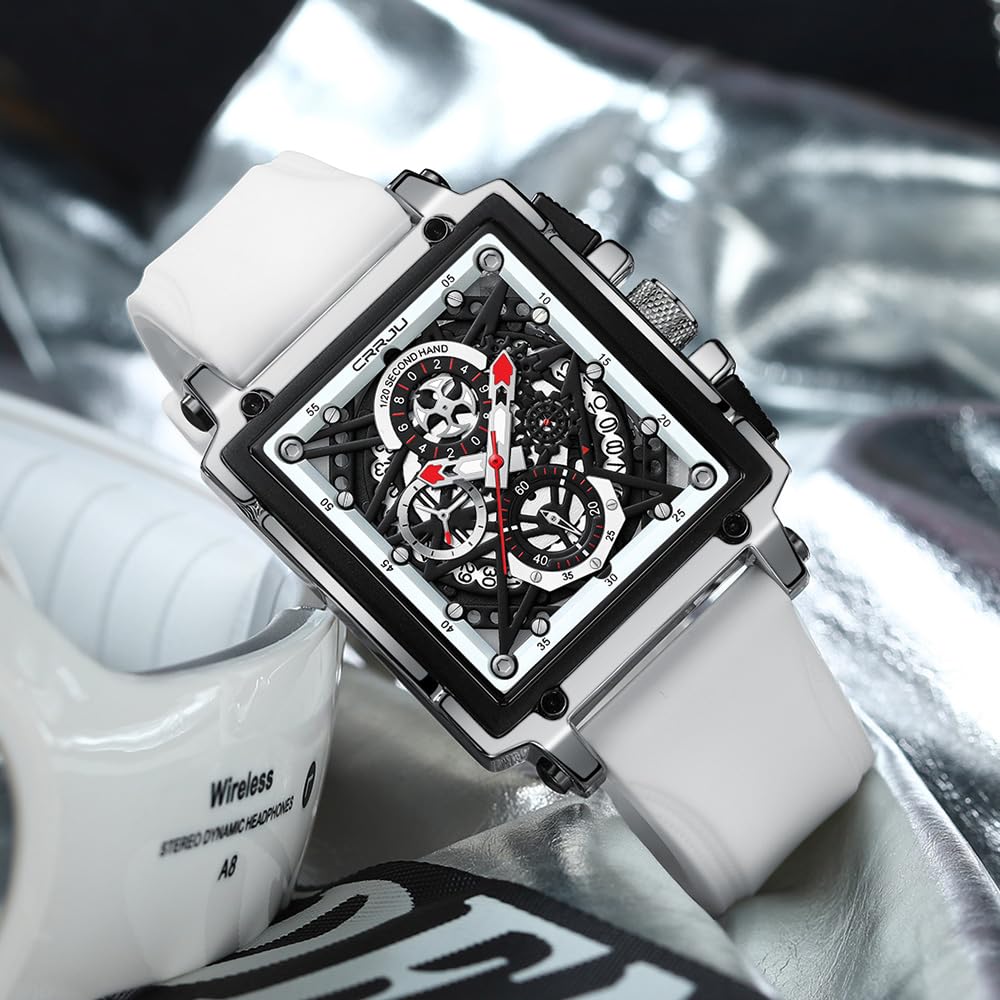 CRRJU Men's Luxury Chronograph Watch
