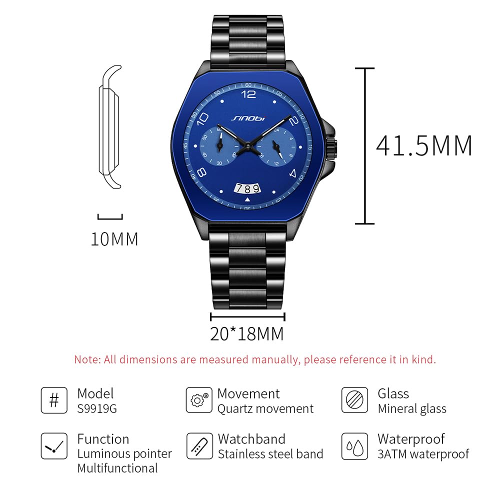 Men's Analog Quartz Business Watch