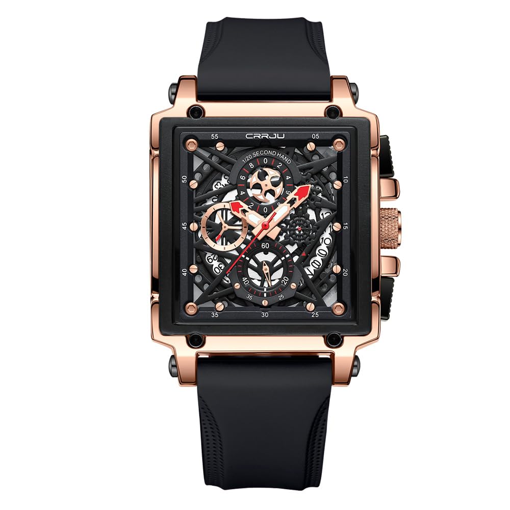 CRRJU Men's Luxury Chronograph Watch