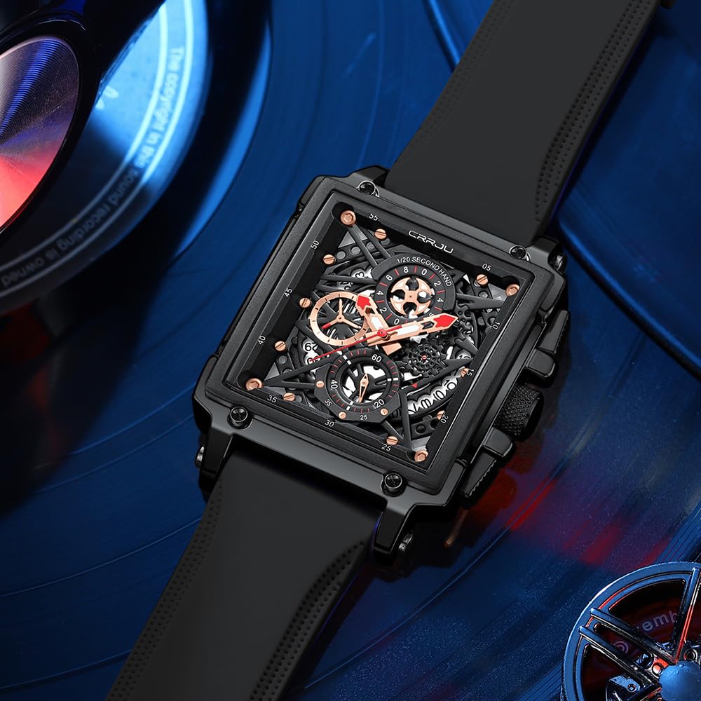 CRRJU Men's Luxury Chronograph Watch