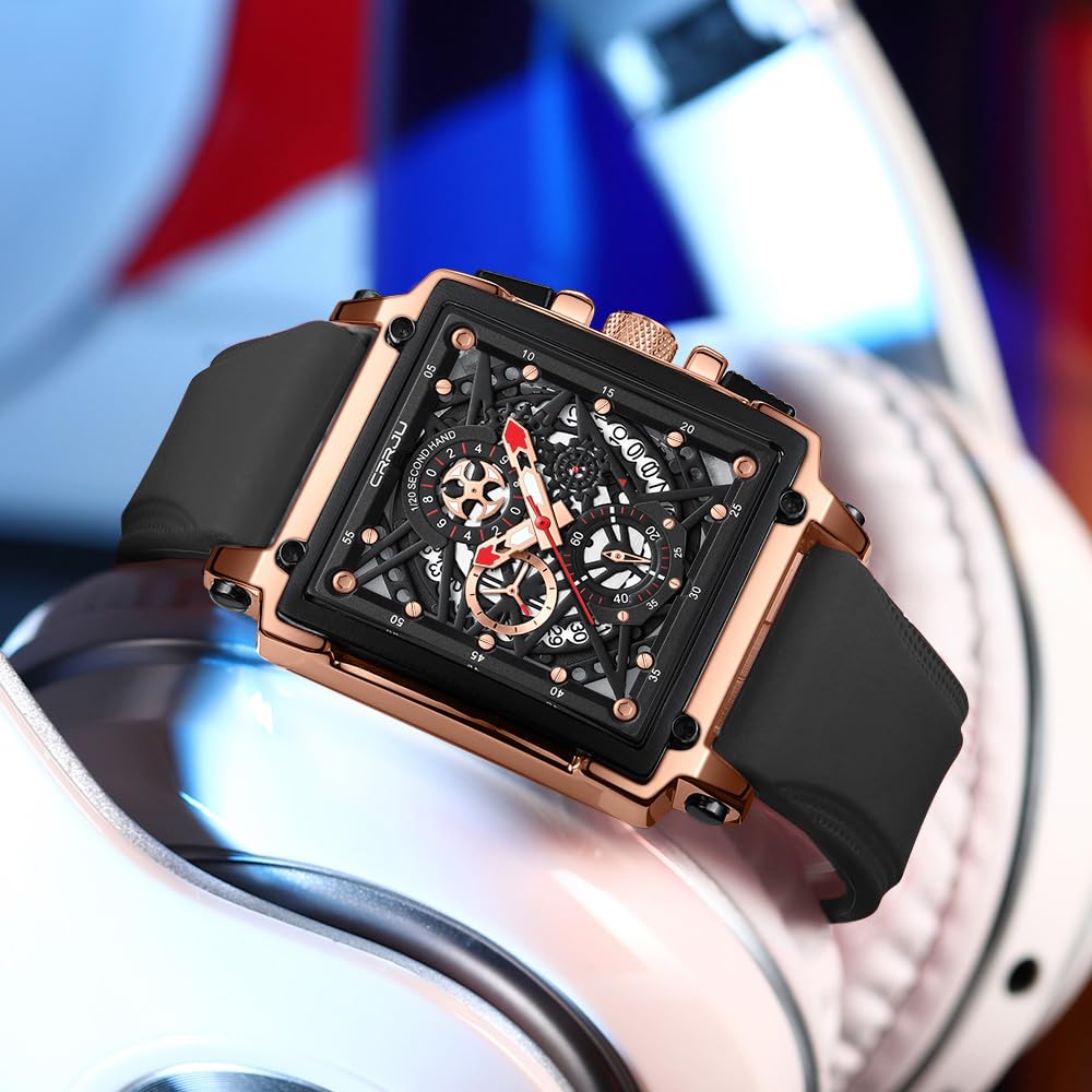 CRRJU Men's Luxury Chronograph Watch