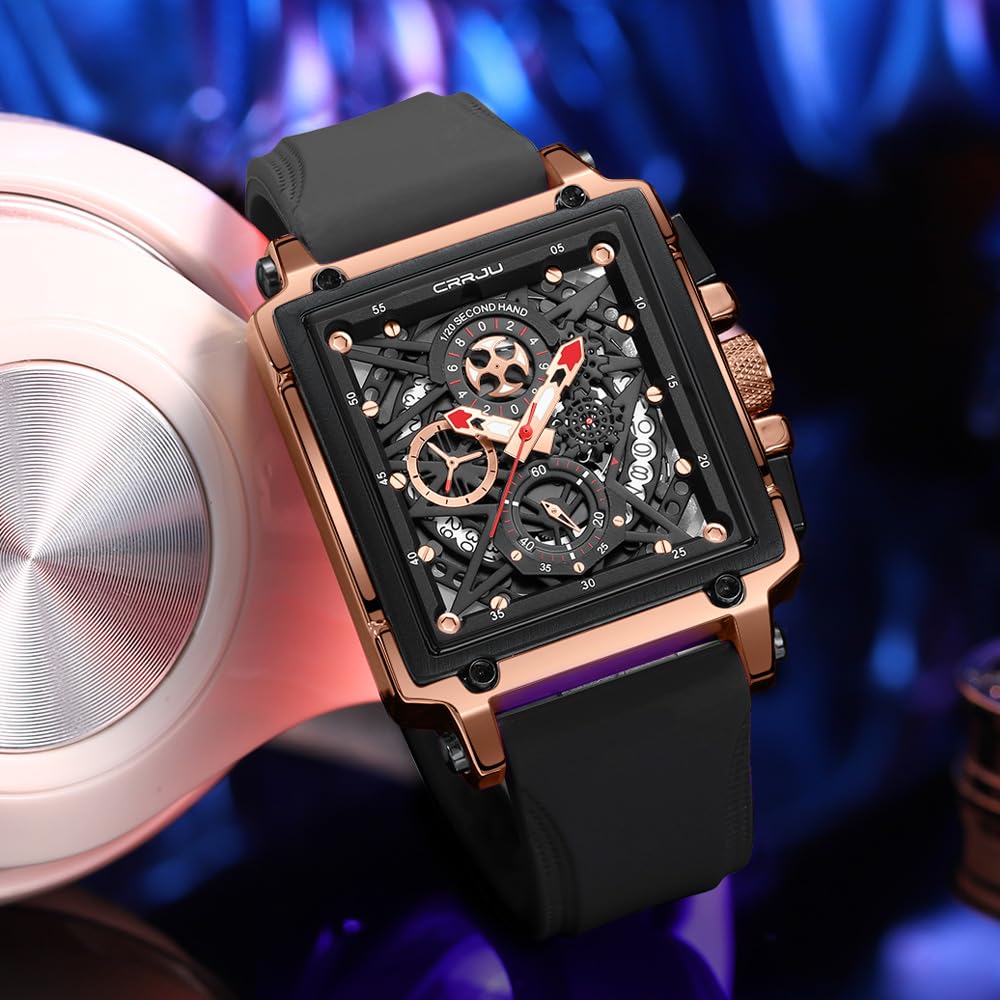 CRRJU Men's Luxury Chronograph Watch