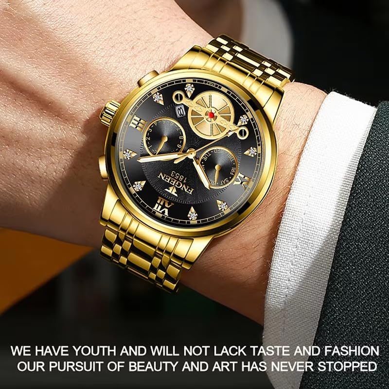 Luxury Men's Stainless Steel Watch