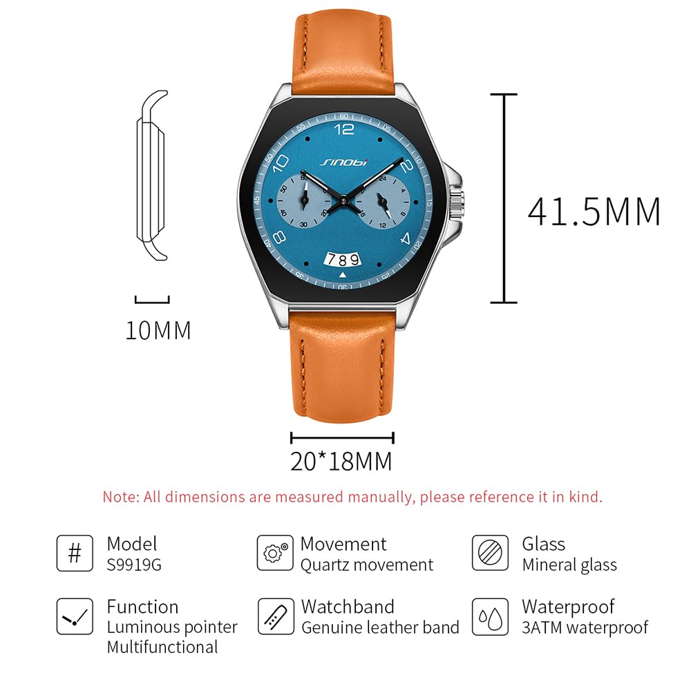 Men's Analog Quartz Business Watch