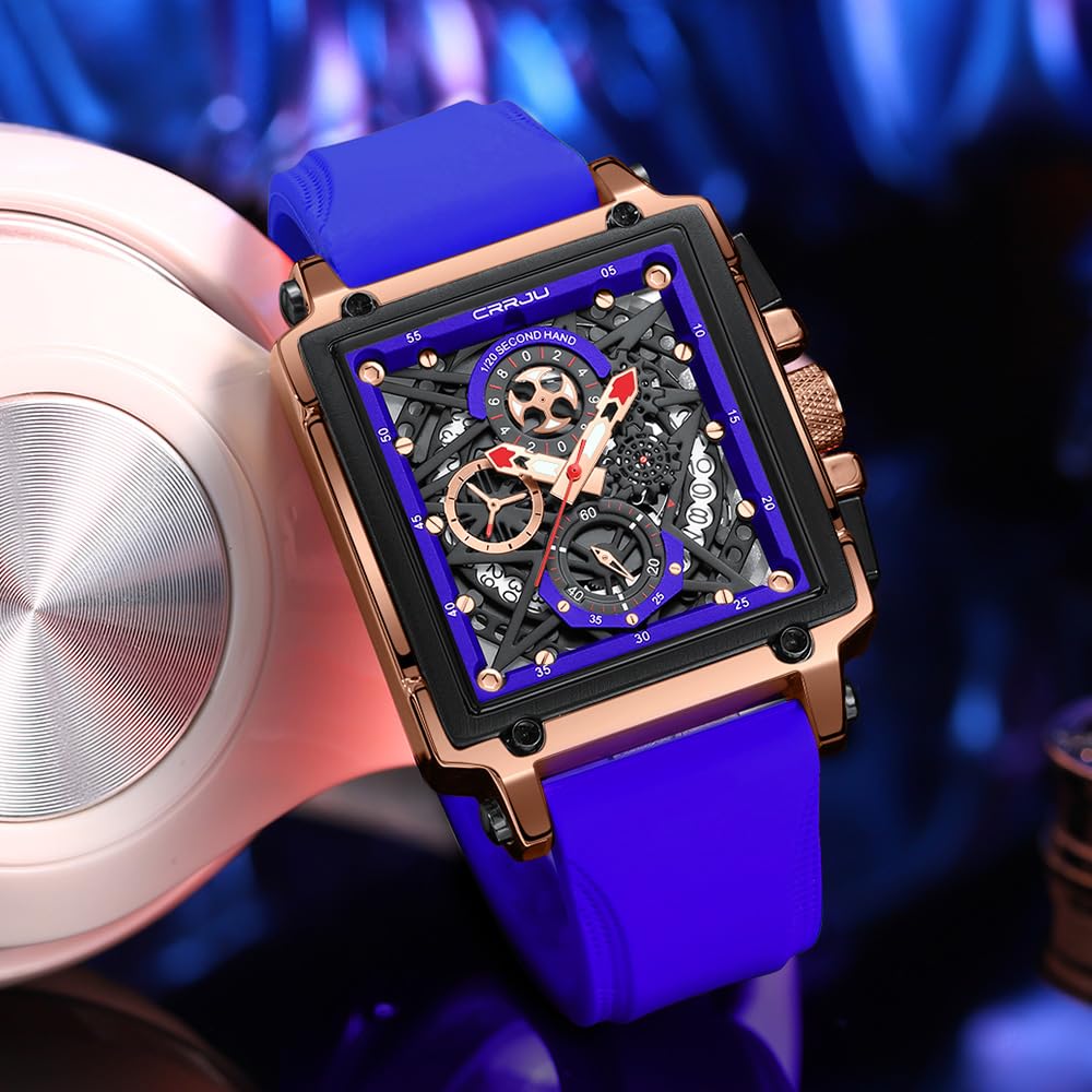 CRRJU Men's Luxury Chronograph Watch
