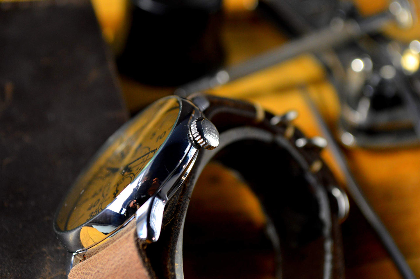 Pobeda Military Aviator Vintage Men’s Watch USSR