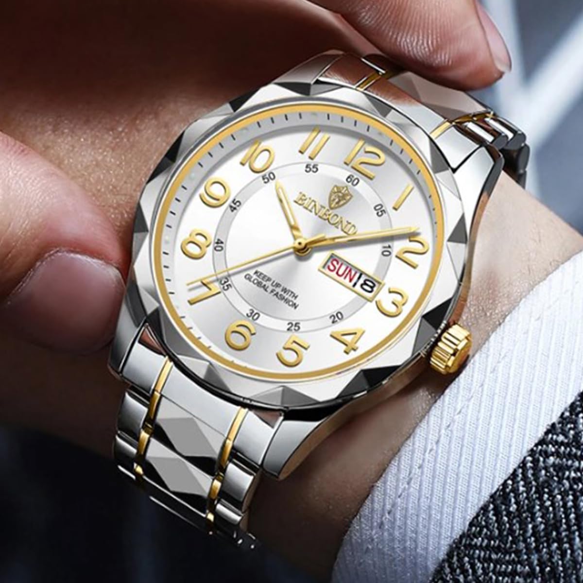 Men's Stainless Steel Quartz Watch