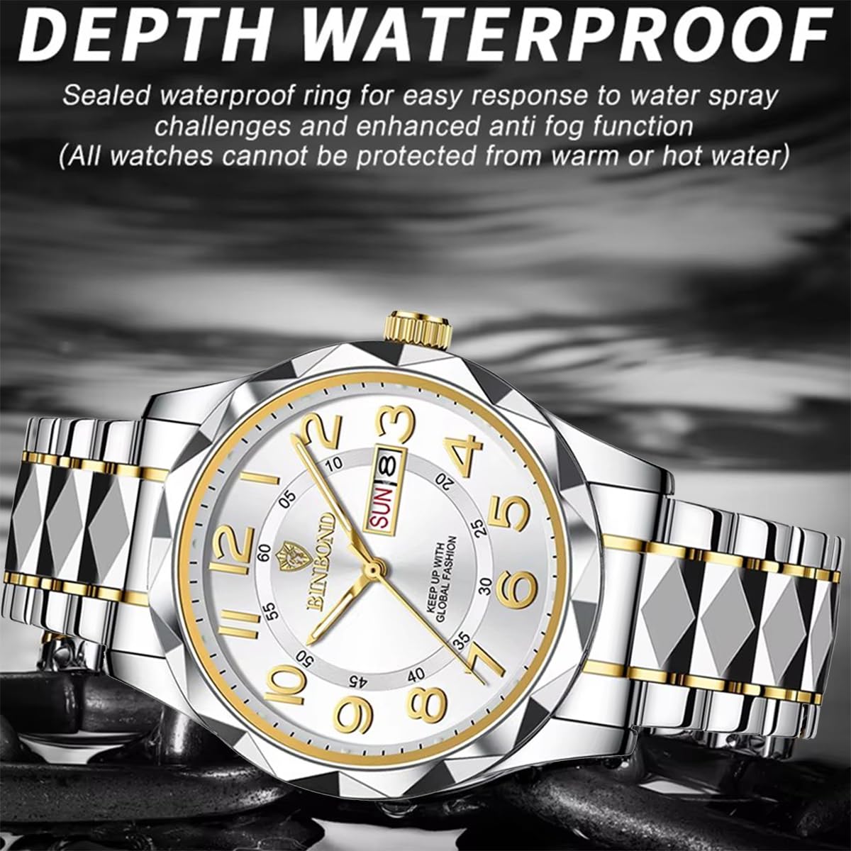 Men's Stainless Steel Quartz Watch