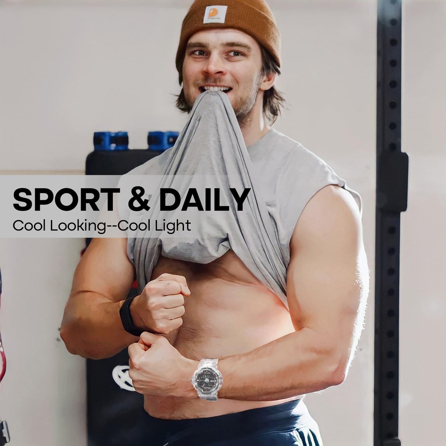 Men's Digital Sports Dual-Display Watch