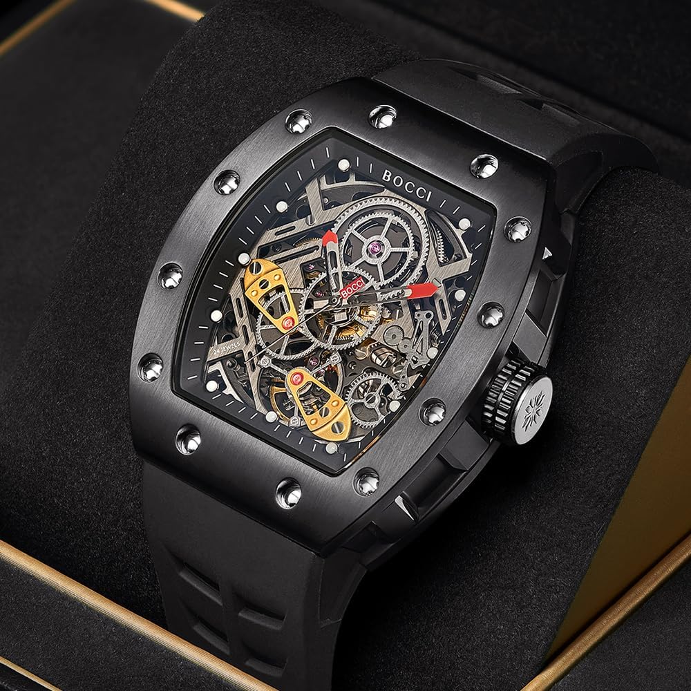 BOCCI Skeleton Automatic Men’s Watch Red