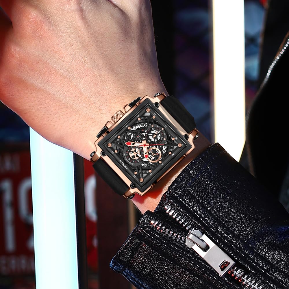 CRRJU Men's Luxury Chronograph Watch