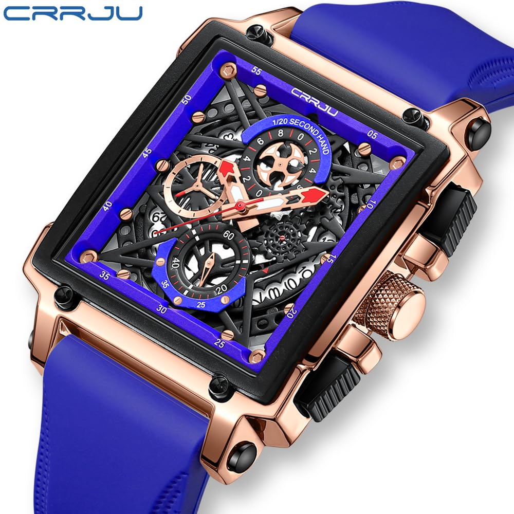 CRRJU Men's Luxury Chronograph Watch