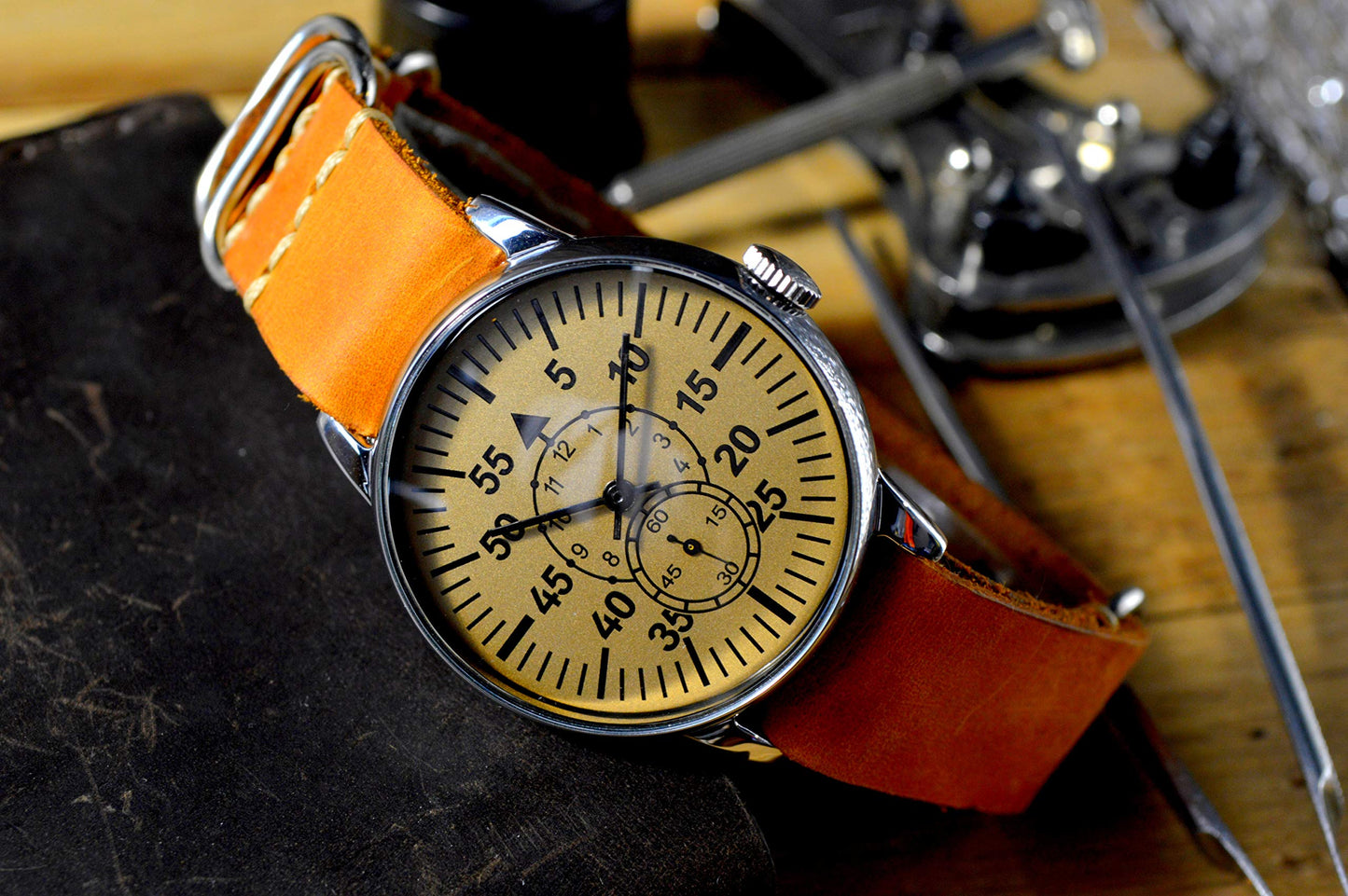 Pobeda Military Aviator Vintage Men’s Watch USSR