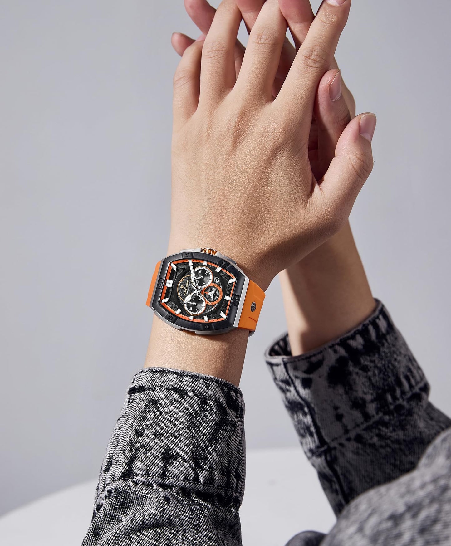 Men's Luxury Quartz Tonneau Watch