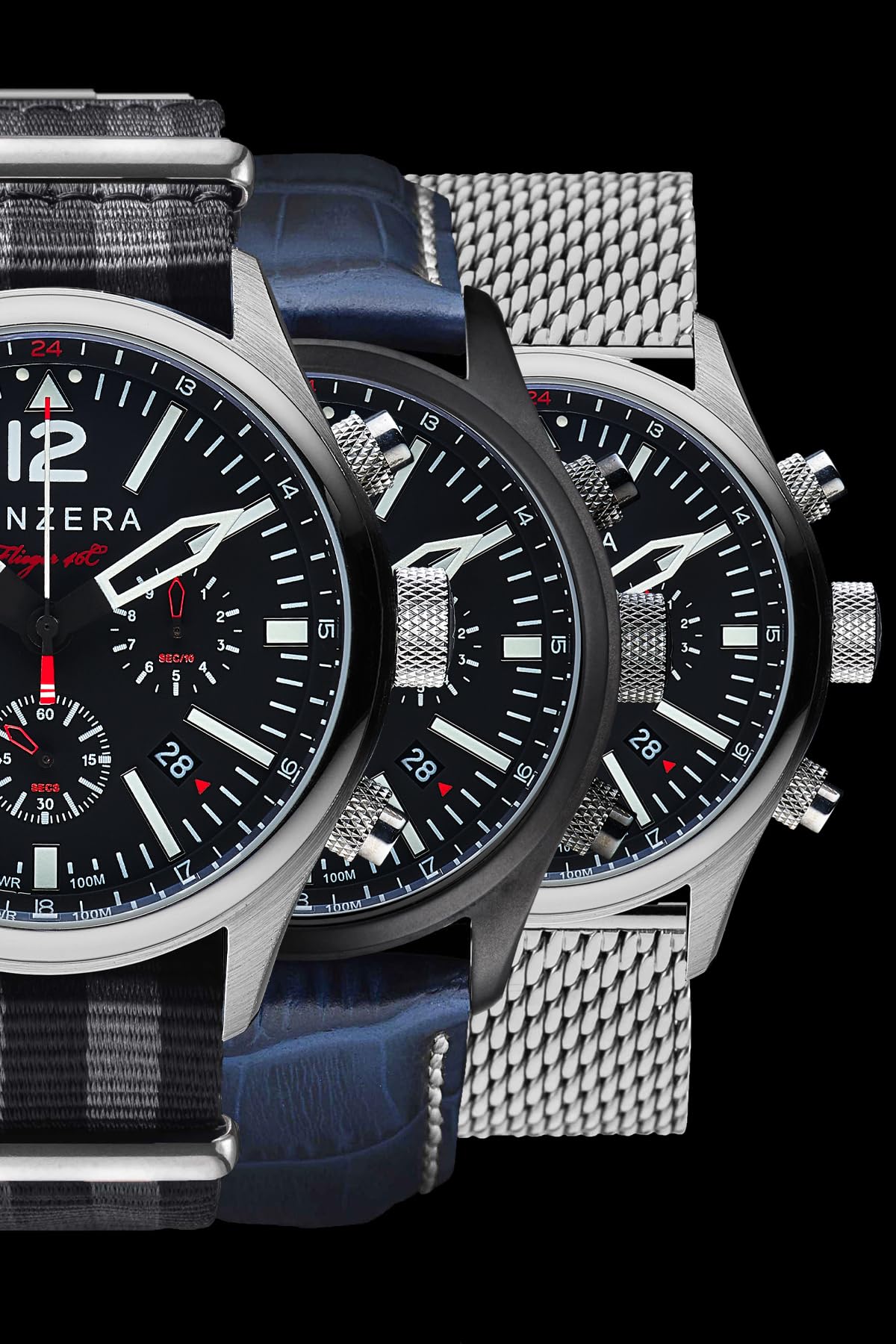 Flieger 46C Men’s Pilot Quartz Watch