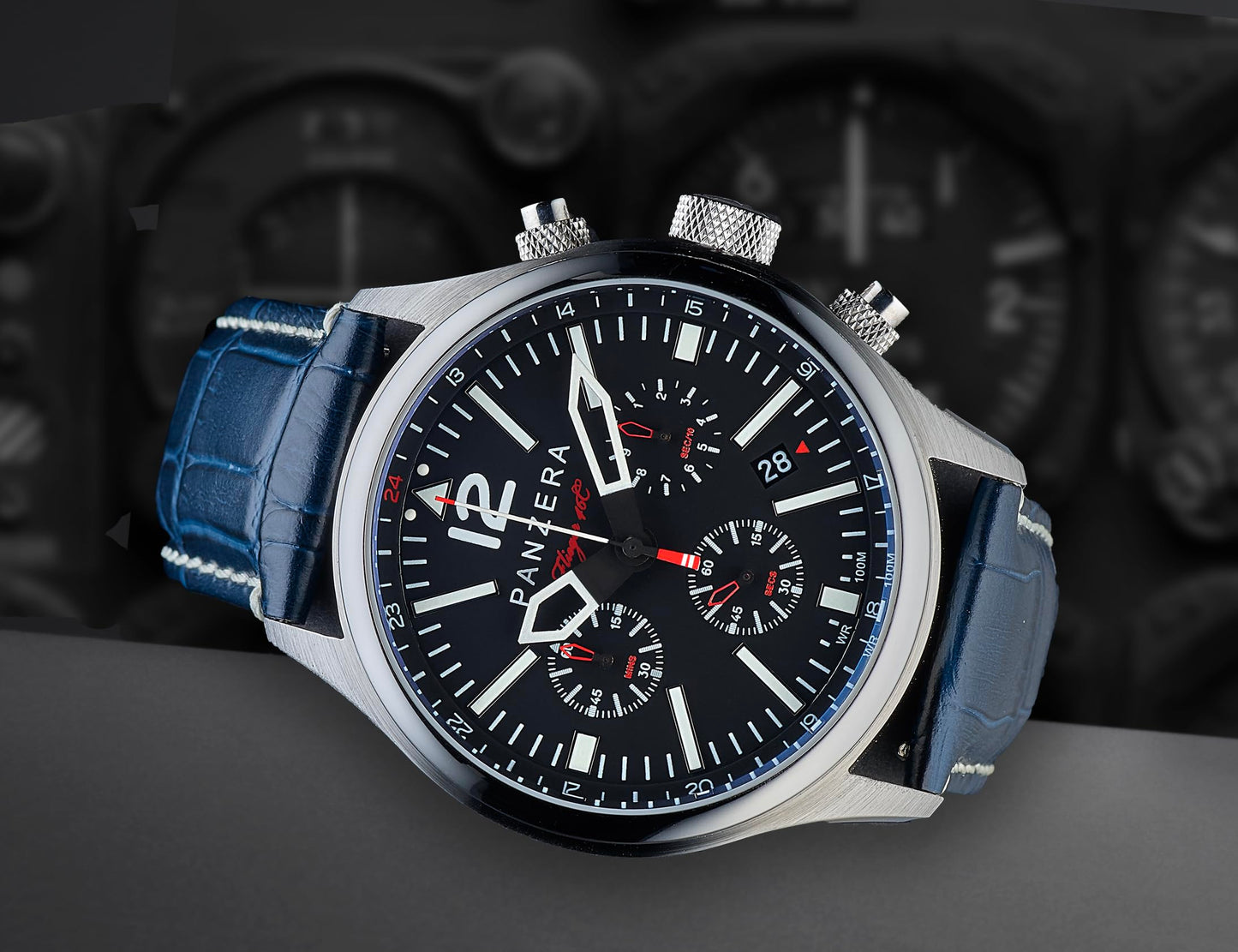 Flieger 46C Men’s Pilot Quartz Watch