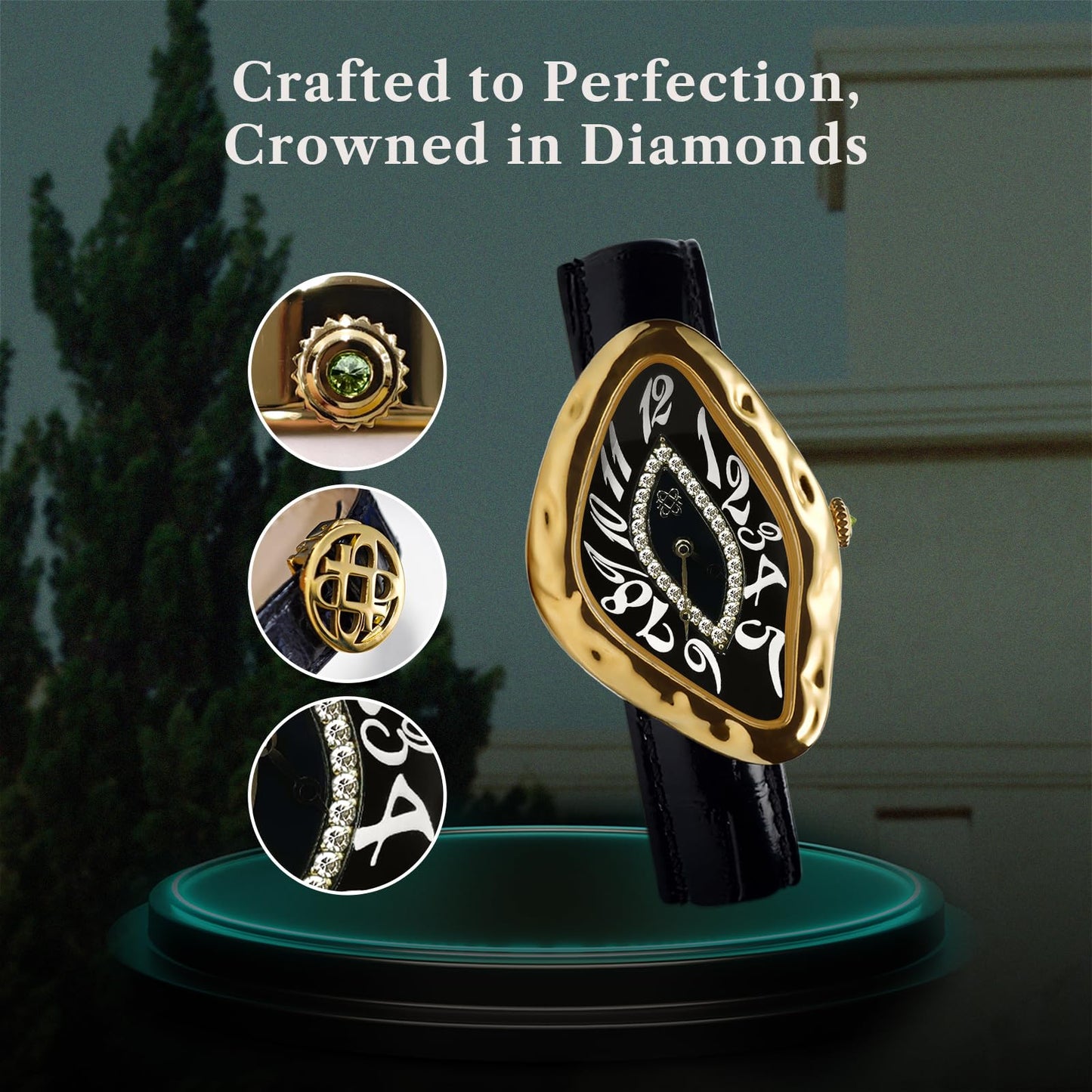 Pascal Paradoxe Diamond Swiss Quartz Watch