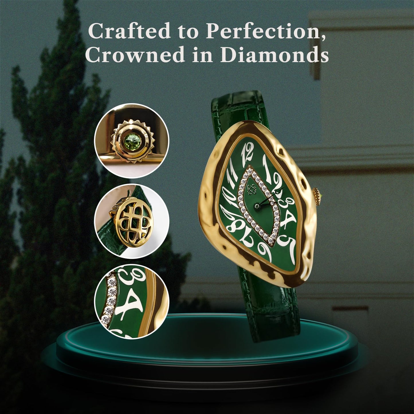 Pascal Paradoxe Diamond Swiss Quartz Watch