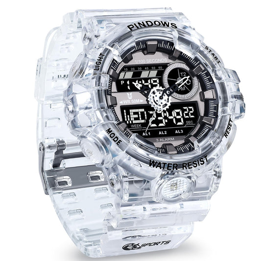 Men's Digital Sports Dual-Display Watch