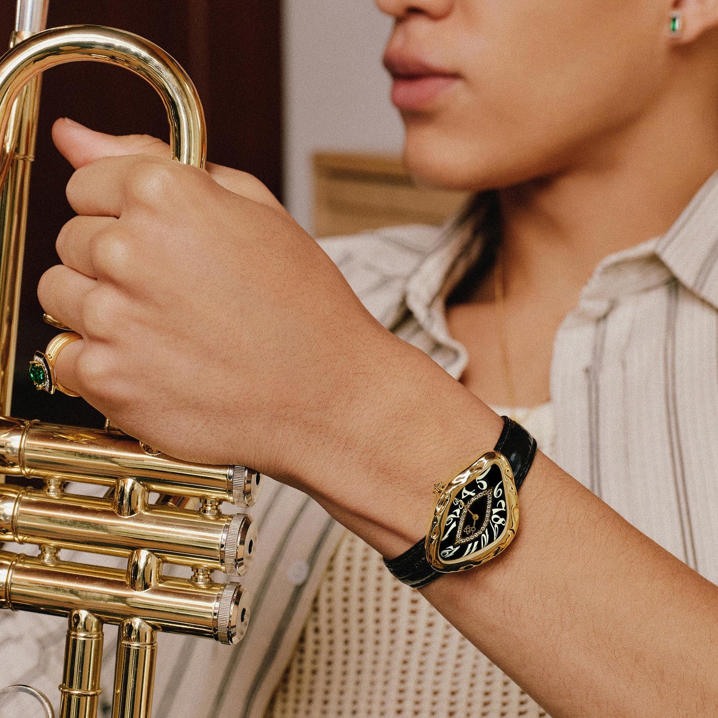 Pascal Paradoxe Diamond Swiss Quartz Watch